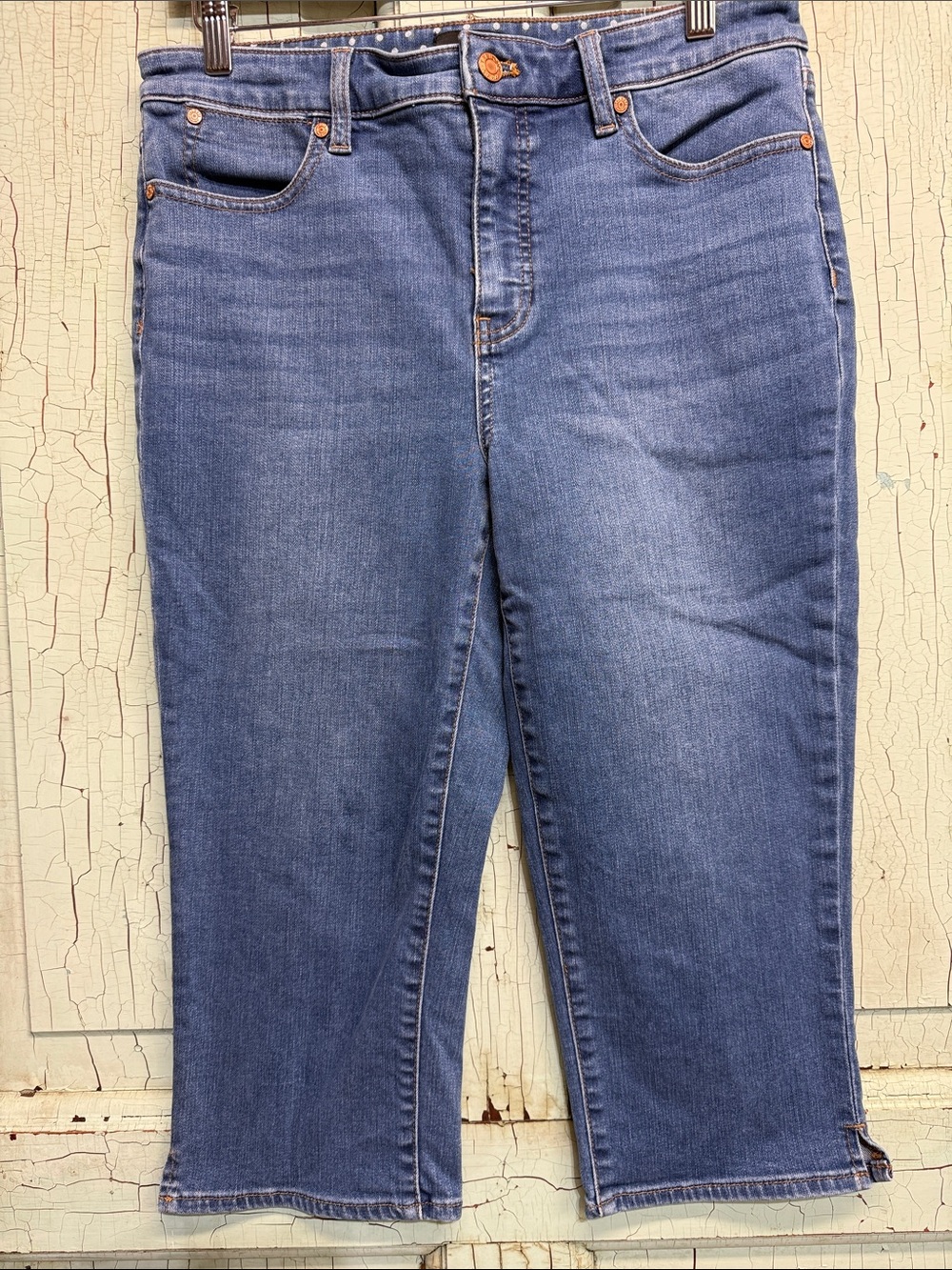 Talbots Classic Pedal Pusher Jeans in Medium Blue